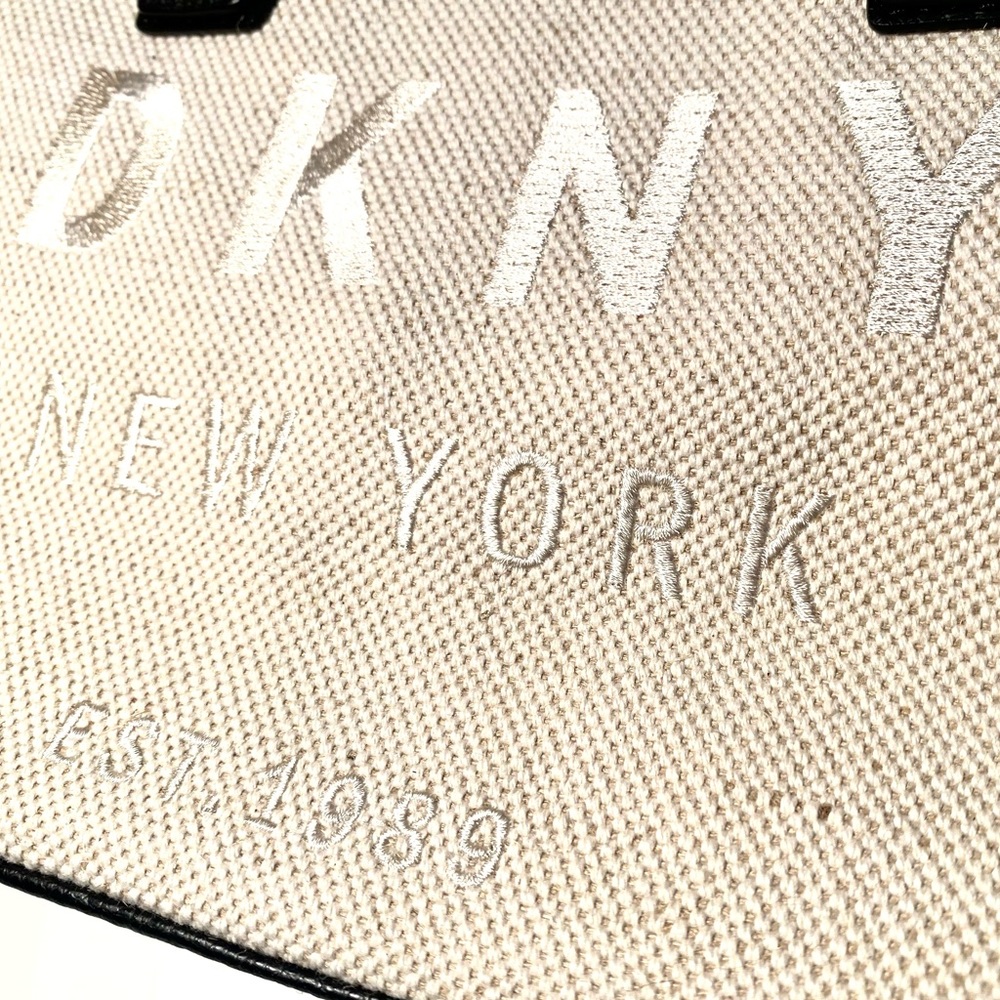 New DKNY Hutton Canvas Satchel Bag with Shoulder Strap (Store Return) - Picture 4 of 16
